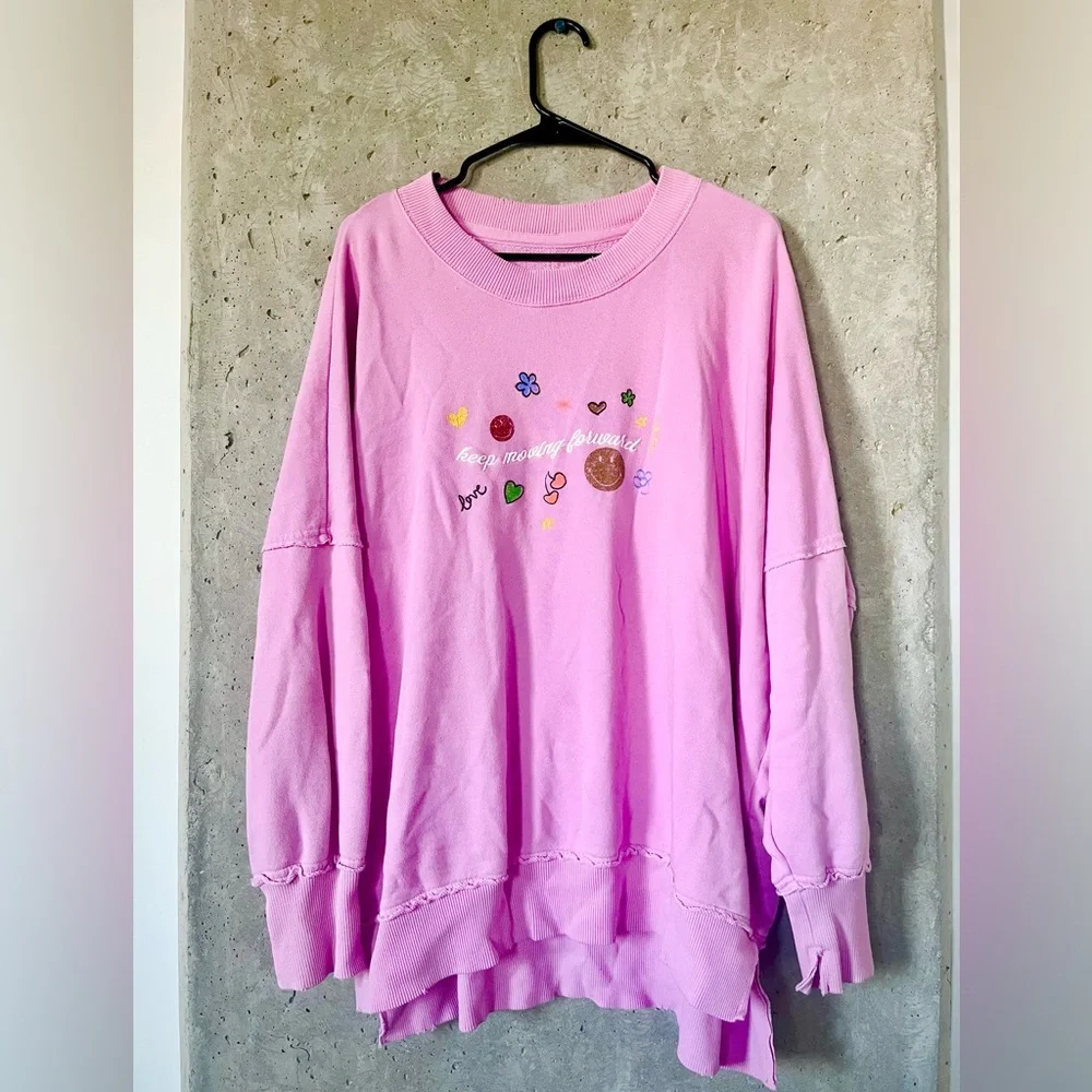 Pink Graphic Aerie Sweatshirt - Picture 2 of 5
